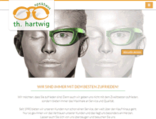 Tablet Screenshot of optikhaus-hartwig.de